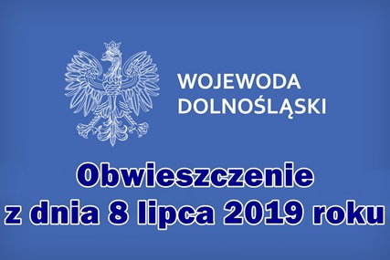 Obwieszczenie Wojewody Dolnośląskiego 