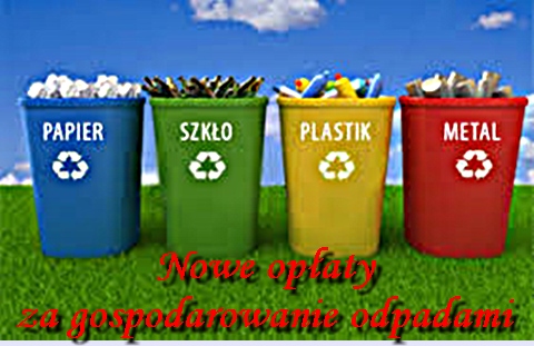 Nowe stawki opłat za gospodarowanie odpadami komunalnymi 