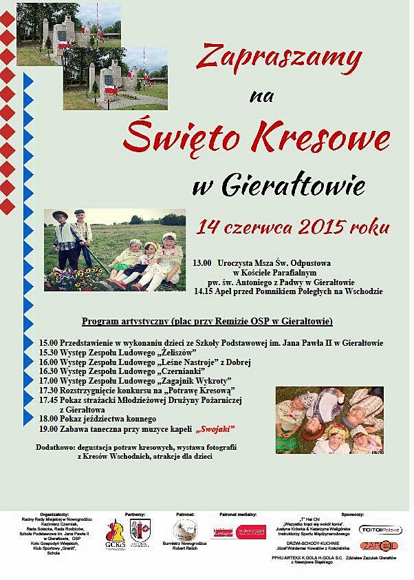 Święto Kresowe 2015 plakat